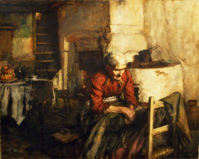 Kleidung flicken von Walter Langley